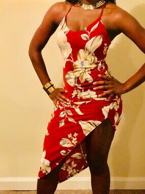 windsor michelle high slit formal dress Michelle High-Slit Formal Dress